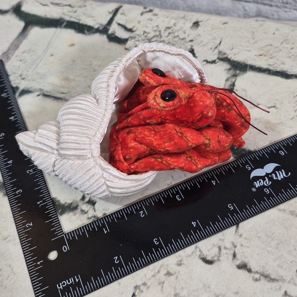 Folkmanis Mini Hermit Crab Plush Hand Puppet Sea Life Theater Pretend Play - Picture 5 of 5